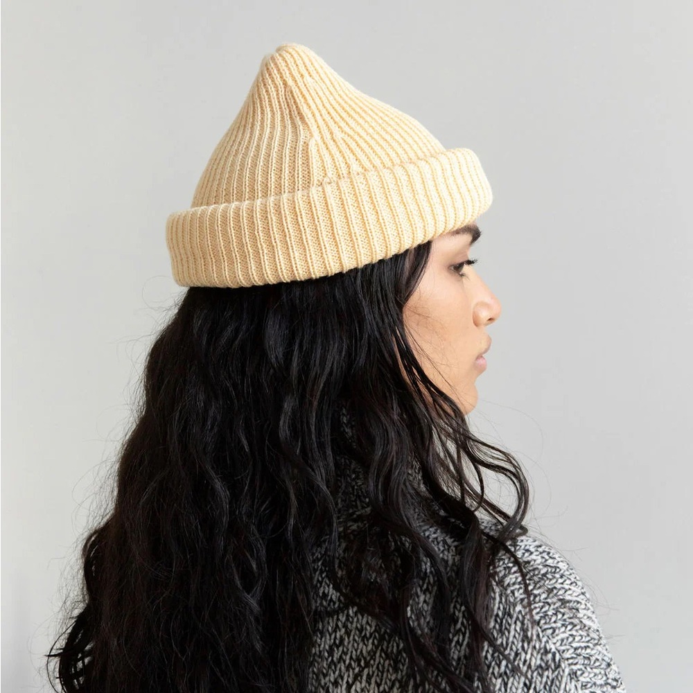 James Street Co Port Beanie in Butter